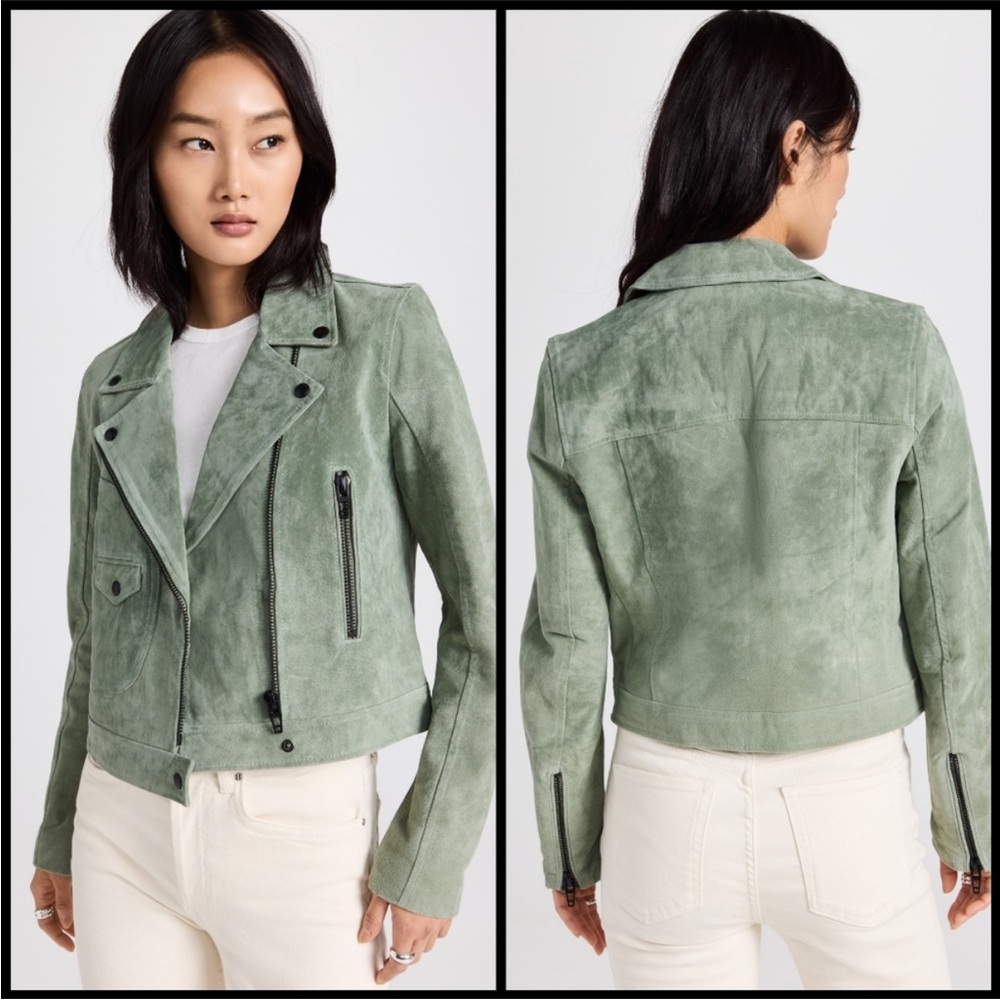 NWT Blank NYC Basil Suede Moto Jacket